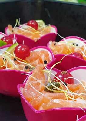 Verrines de saumon